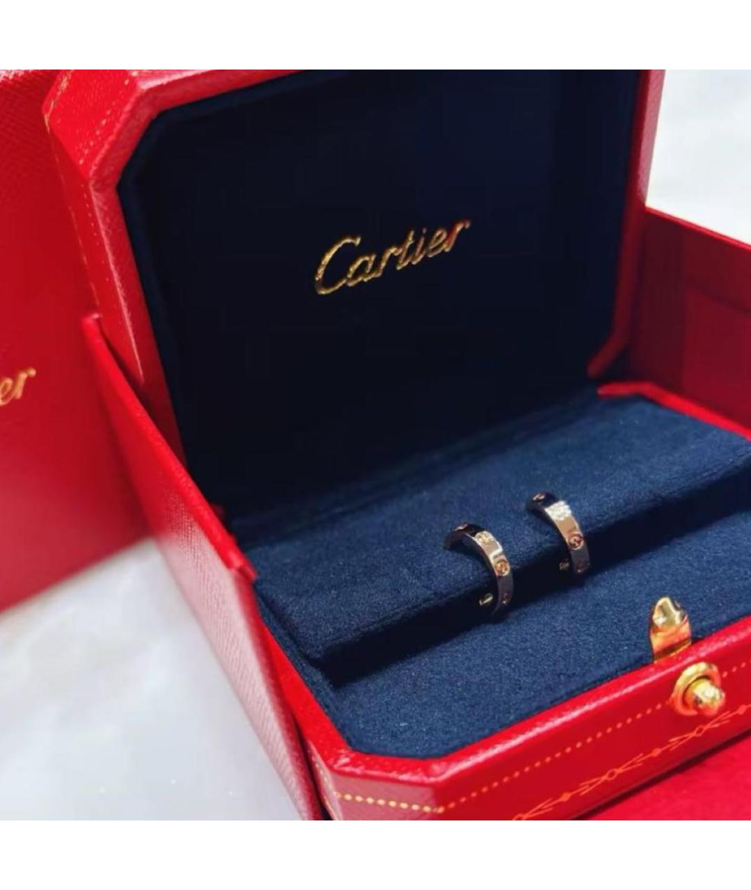 CARTIER Розовые серьги из розового золота, фото 8