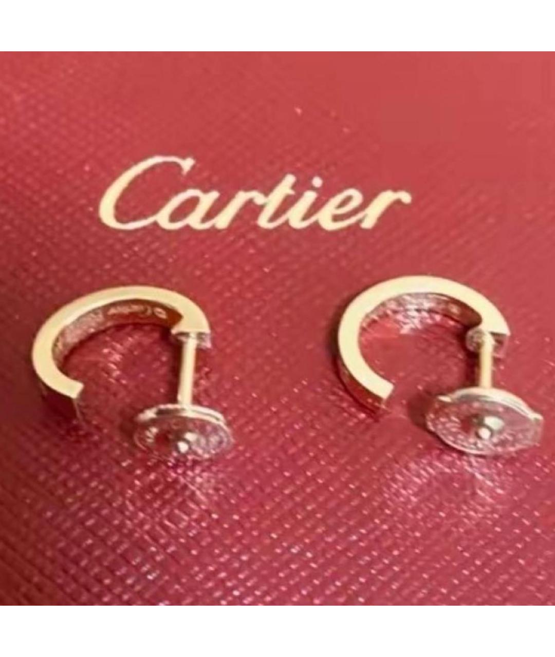 CARTIER Розовые серьги из розового золота, фото 6