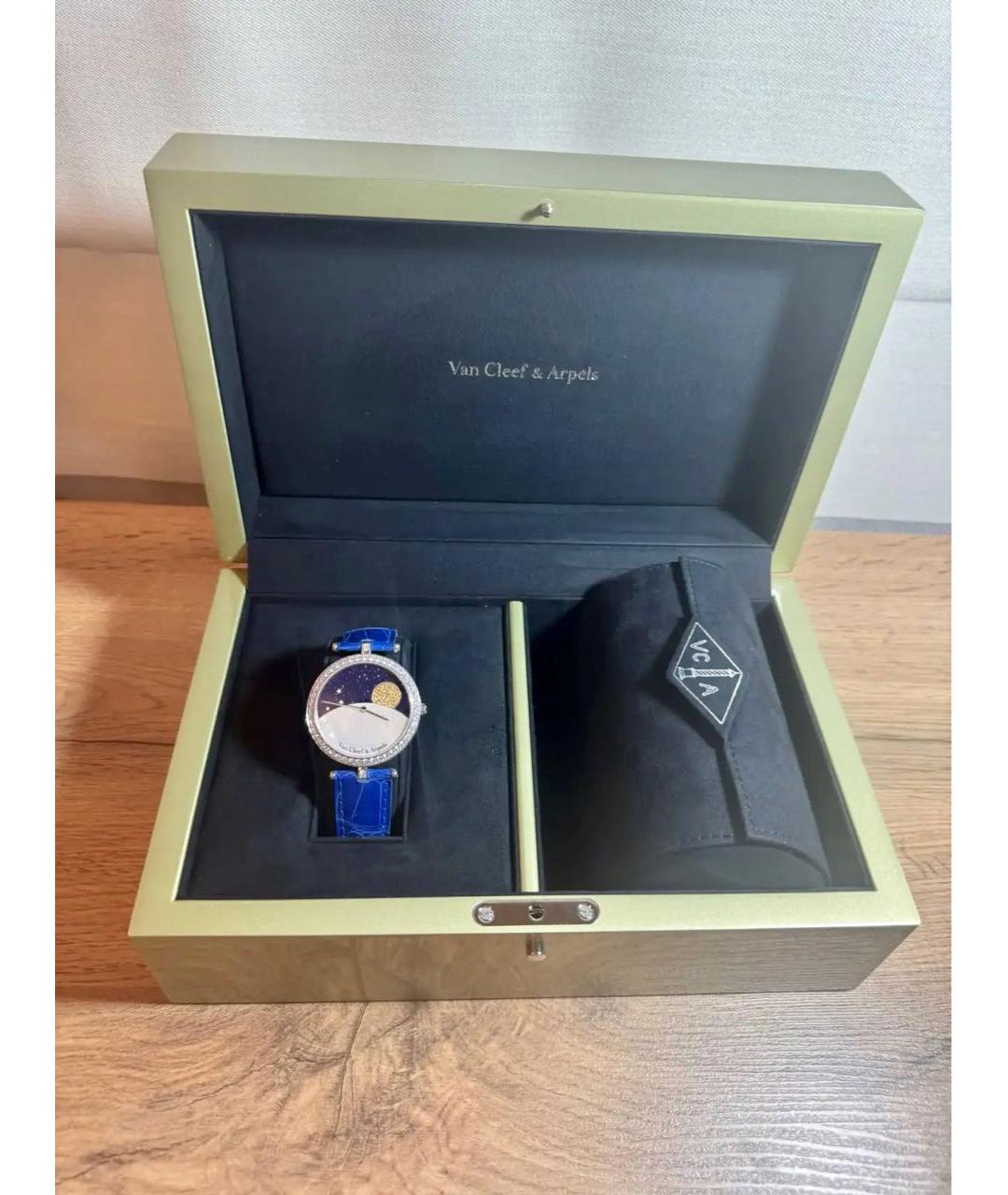 VAN CLEEF & ARPELS Синие часы из белого золота, фото 5