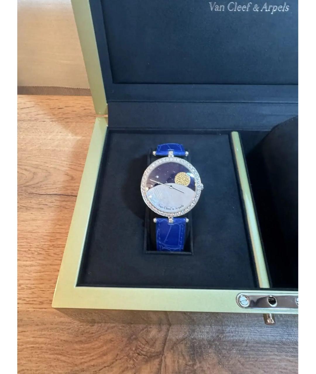 VAN CLEEF & ARPELS Синие часы из белого золота, фото 3