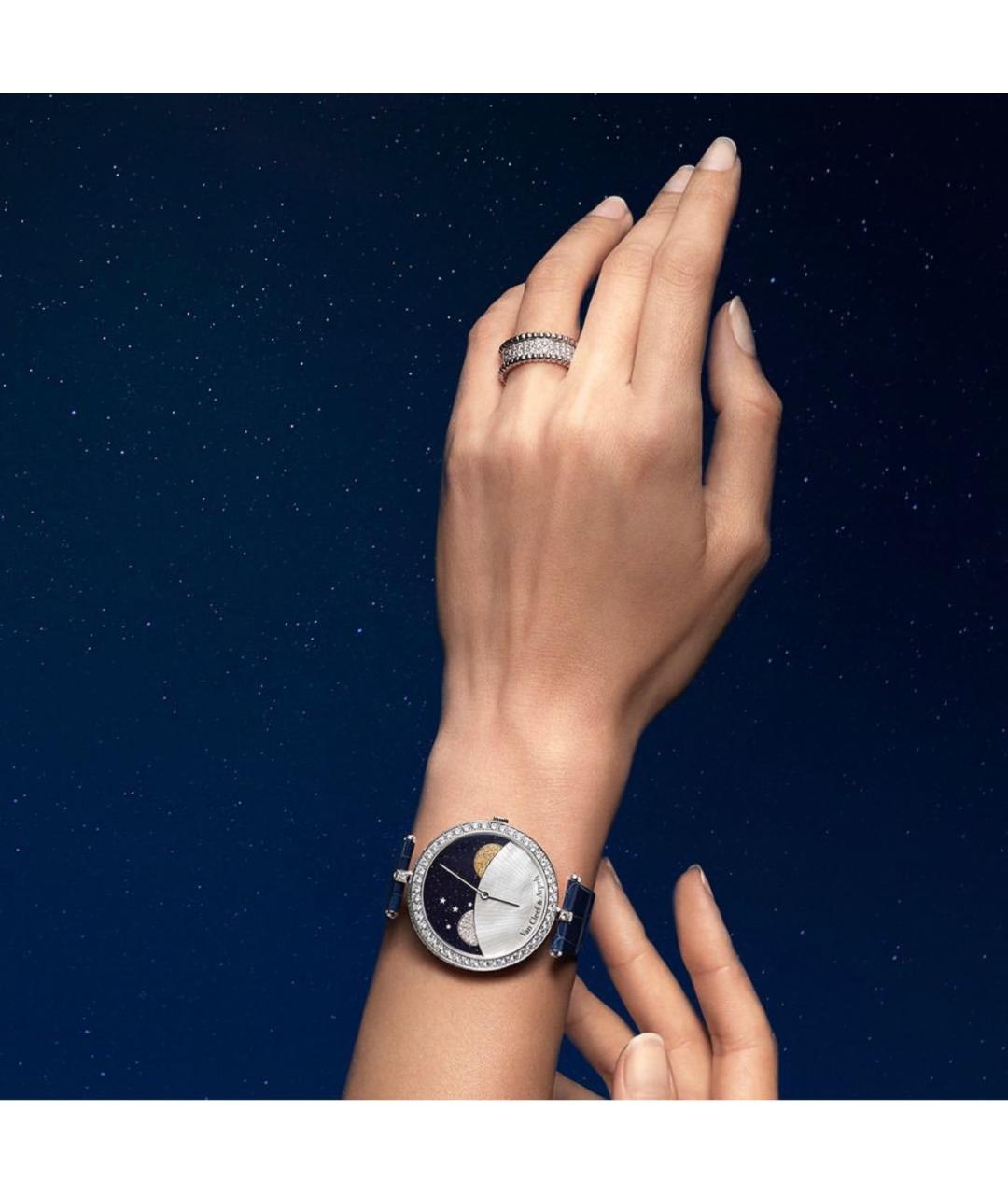 VAN CLEEF & ARPELS Синие часы из белого золота, фото 6