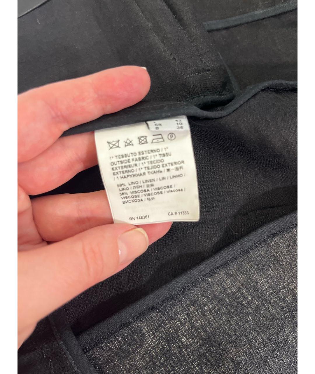 PINKO Черный льняной жилет, фото 6