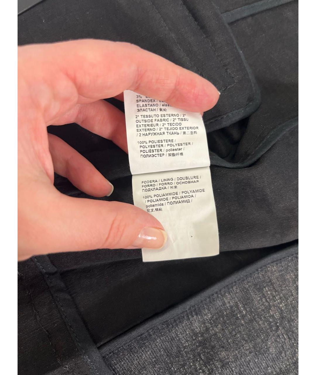 PINKO Черный льняной жилет, фото 5