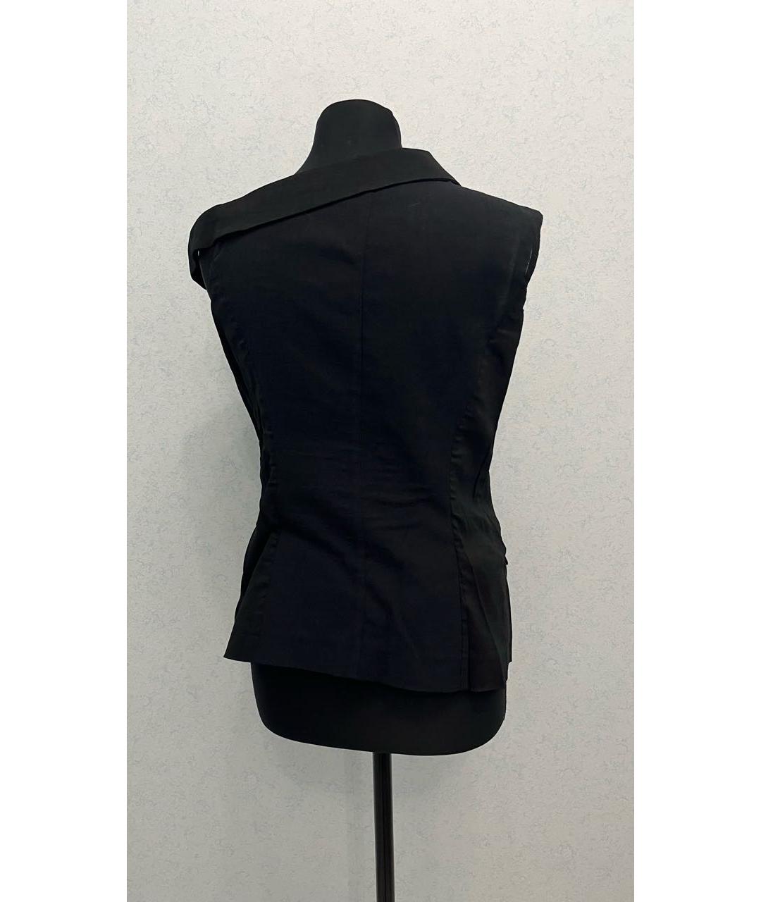 PINKO Черный льняной жилет, фото 2