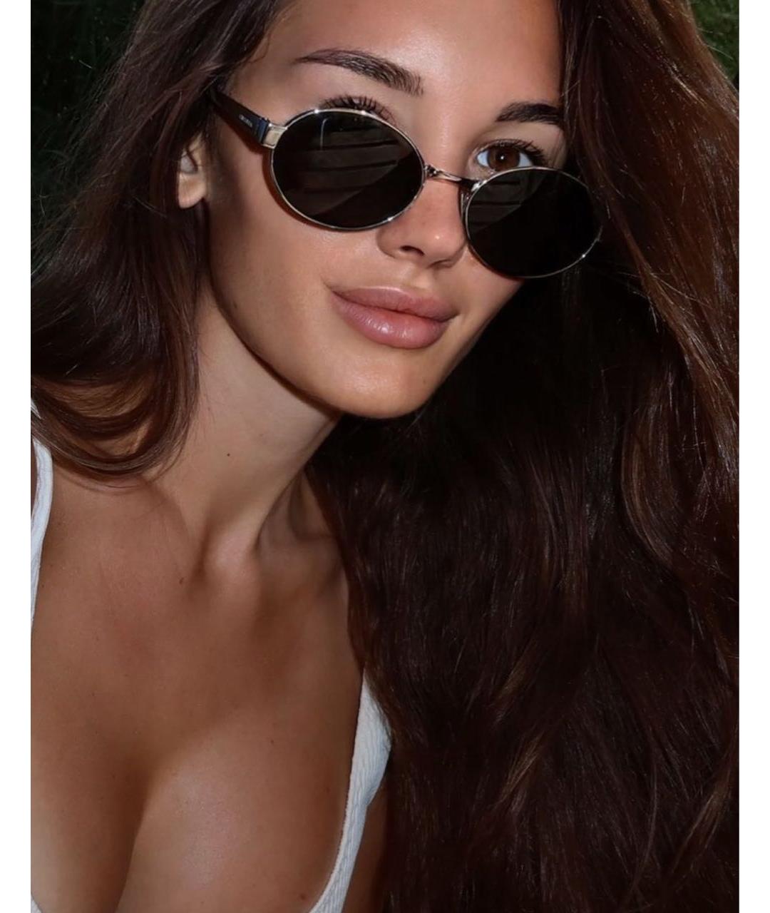 SAINT LAURENT Металлические солнцезащитные очки, фото 8