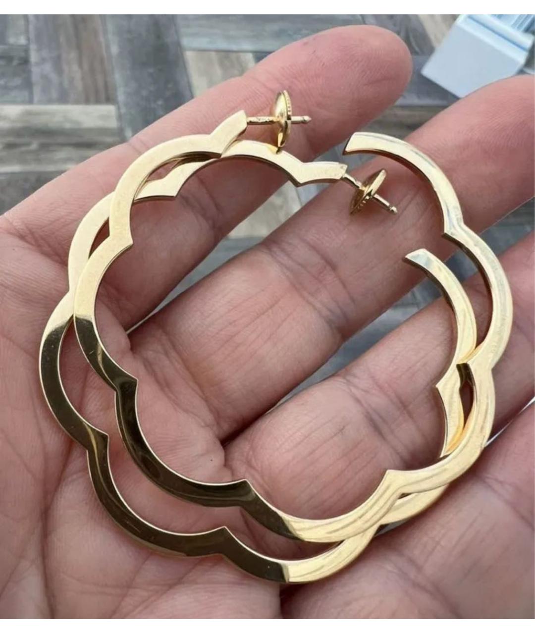 CHANEL Золотые серьги из желтого золота, фото 4