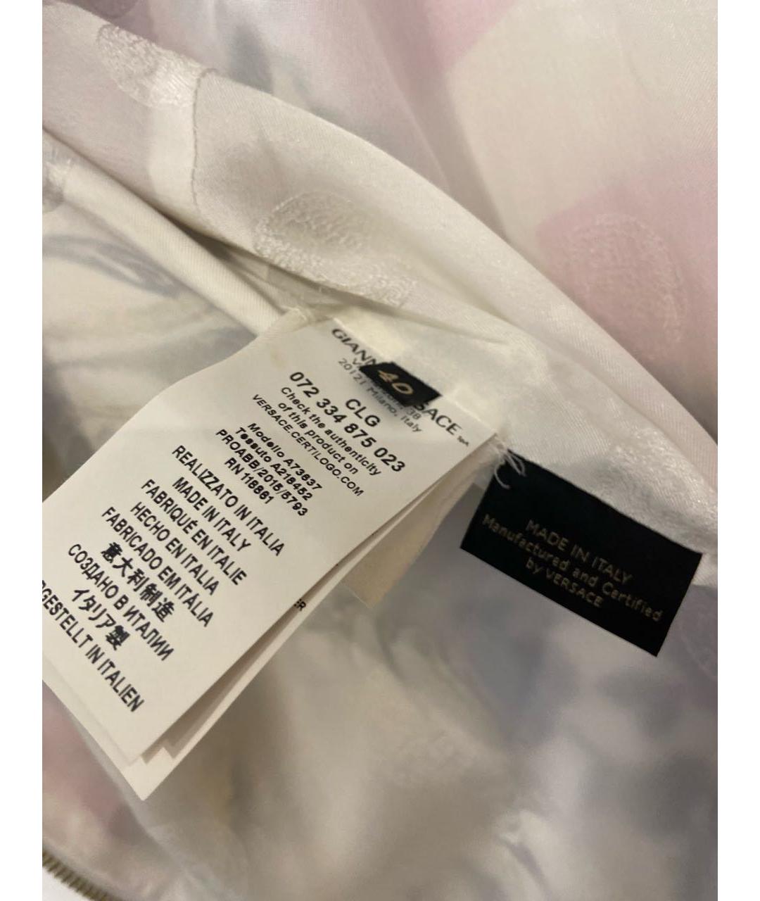 VERSACE Розовое полиэстеровое повседневное платье, фото 4