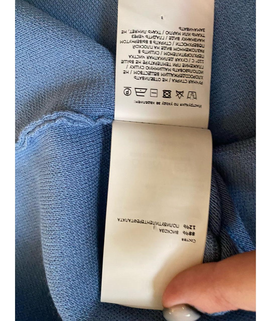 ERMANNO SCERVINO Голубая вискозная майка, фото 6