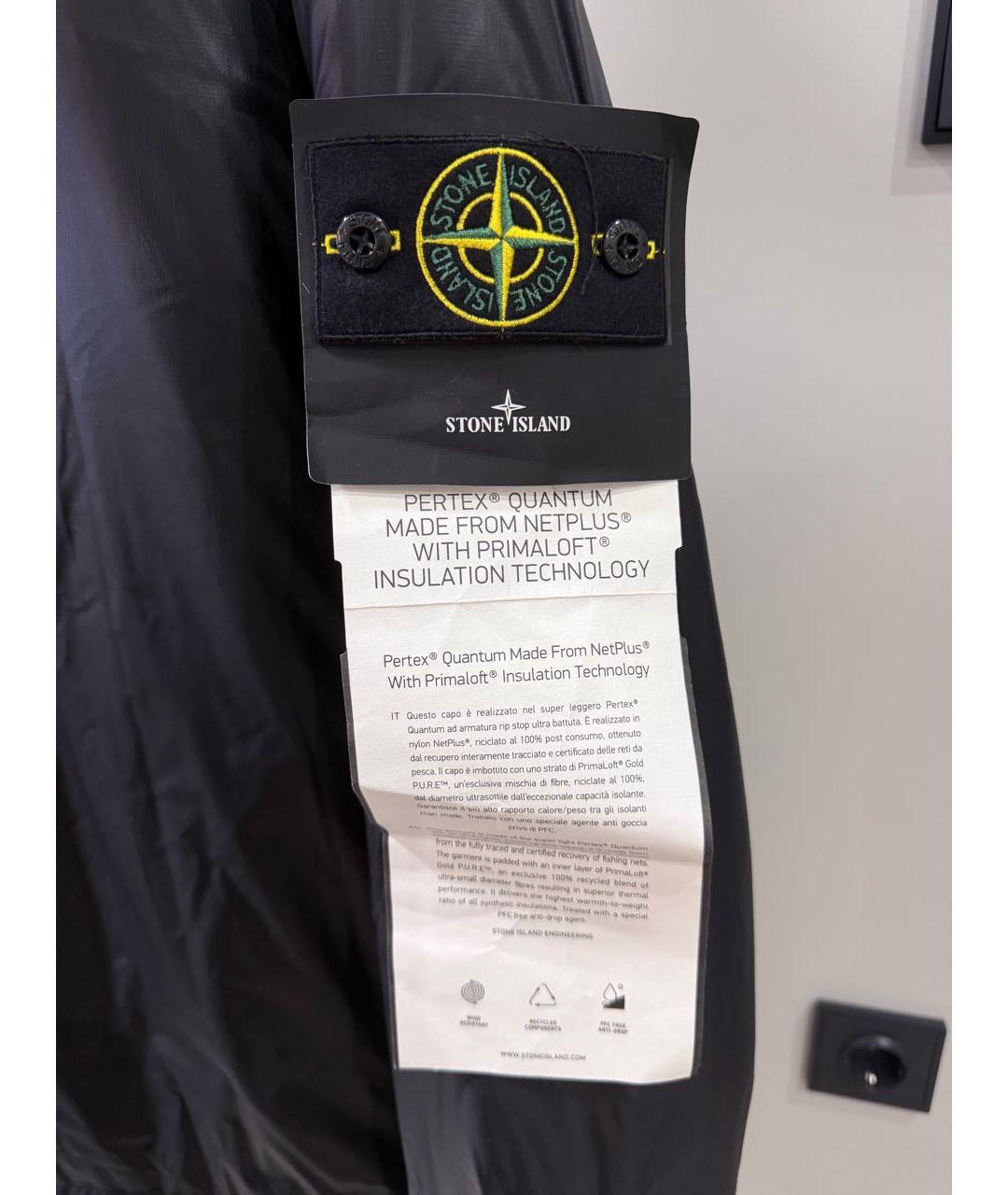 STONE ISLAND Черная куртка, фото 4