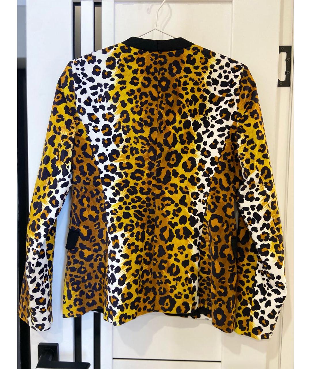 LOVE MOSCHINO Желтый хлопковый жакет/пиджак, фото 2