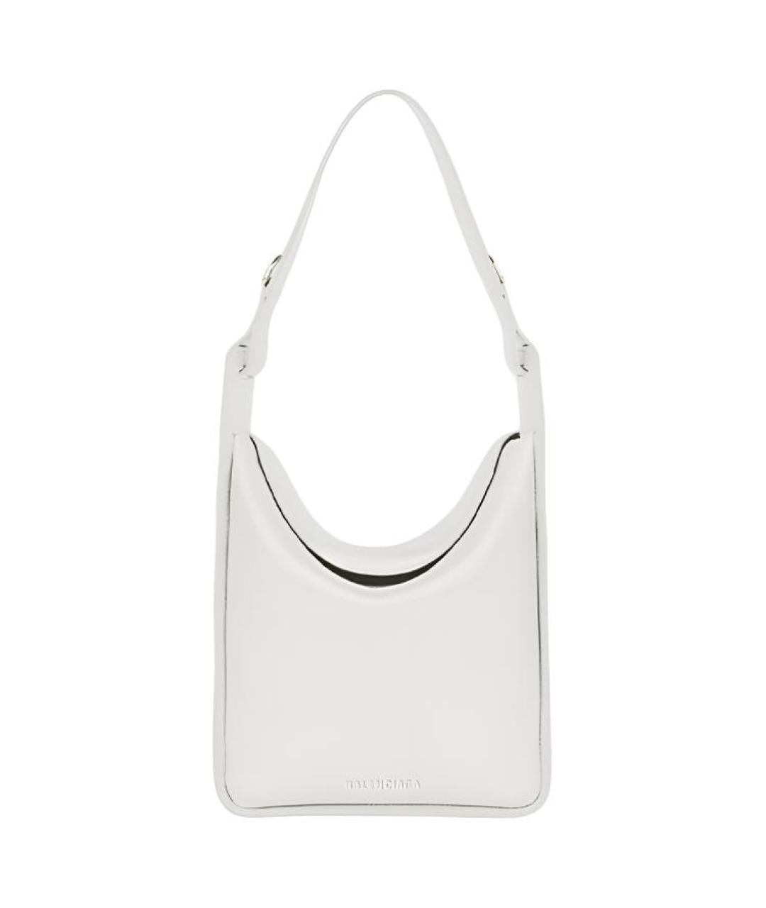 BALENCIAGA Белая кожаная сумка через плечо, фото 1