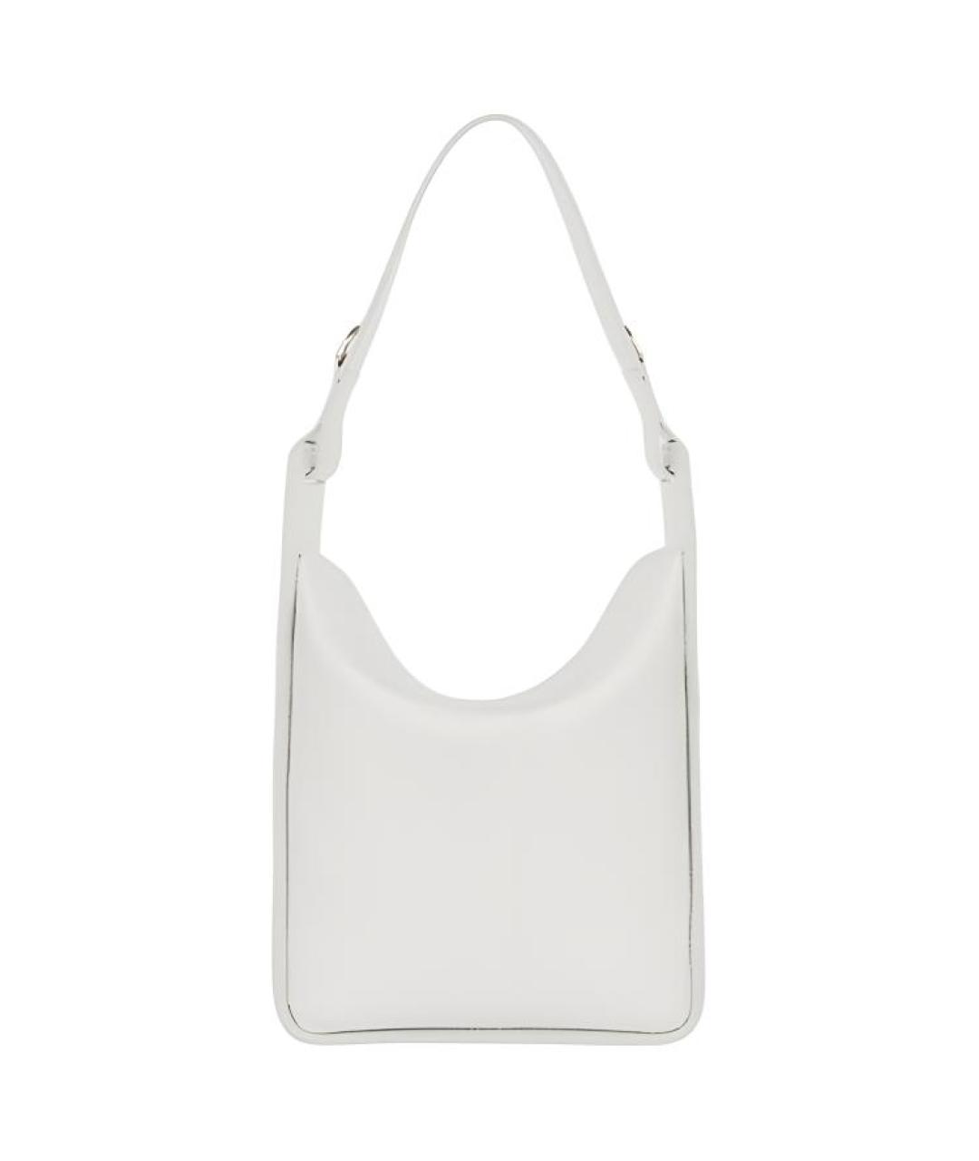 BALENCIAGA Белая кожаная сумка через плечо, фото 3