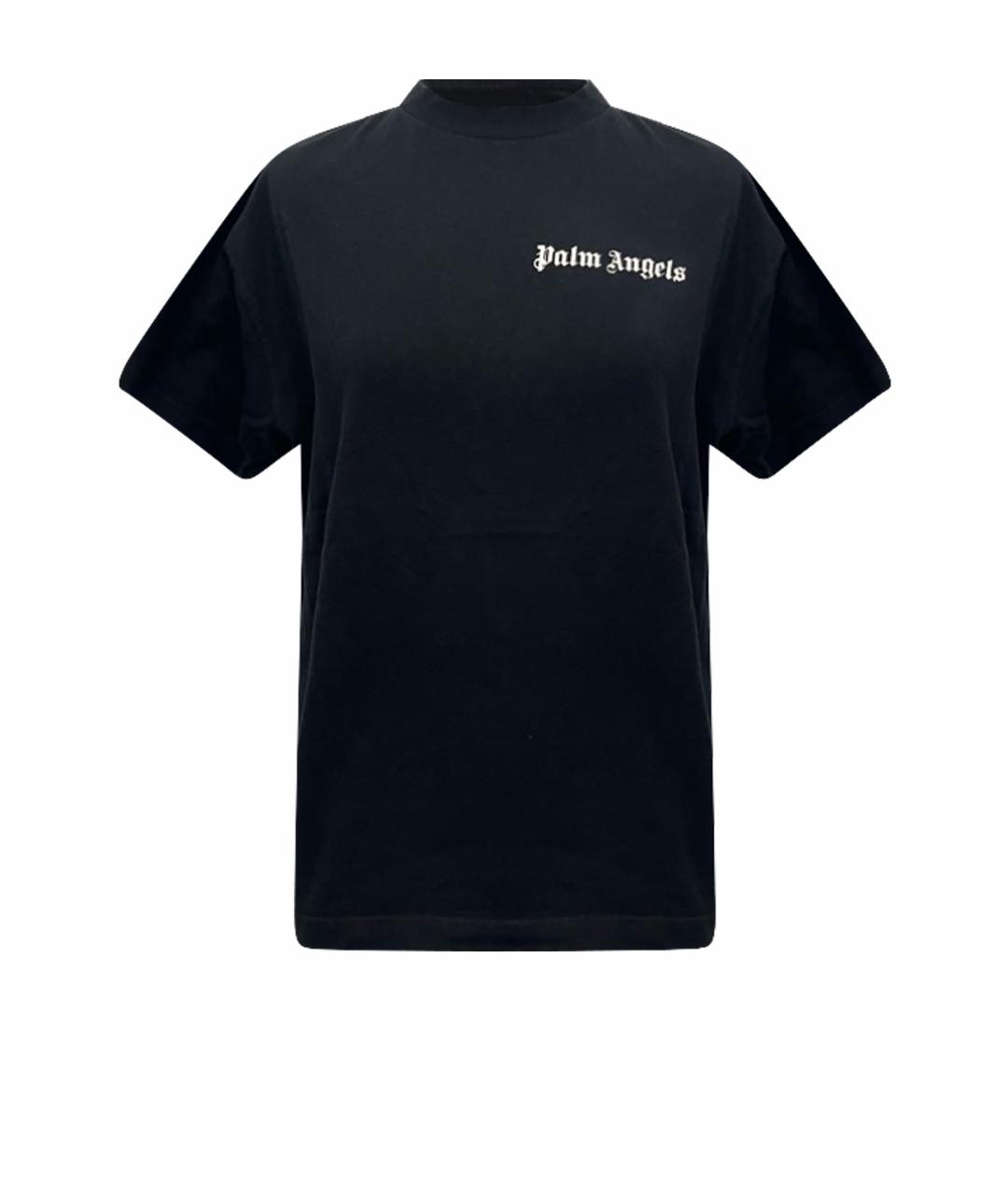 PALM ANGELS Черная хлопковая футболка, фото 1