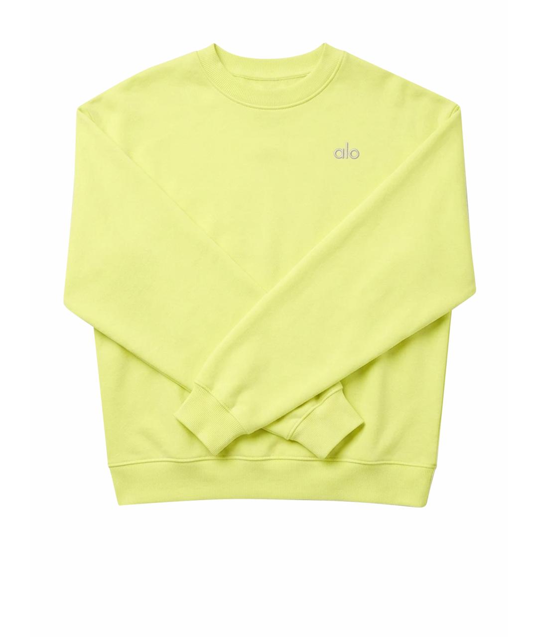 ALO YOGA Желтый хлопковый костюм с брюками, фото 1