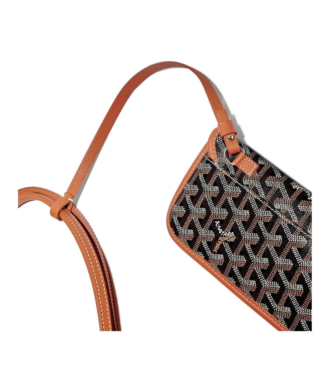 GOYARD Коричневая кожаная сумка тоут, фото 4