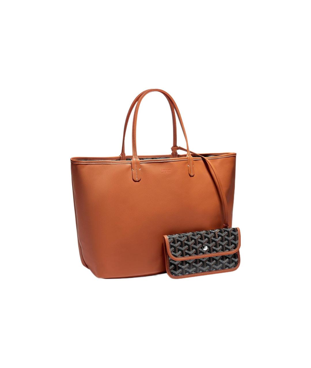 GOYARD Коричневая кожаная сумка тоут, фото 1