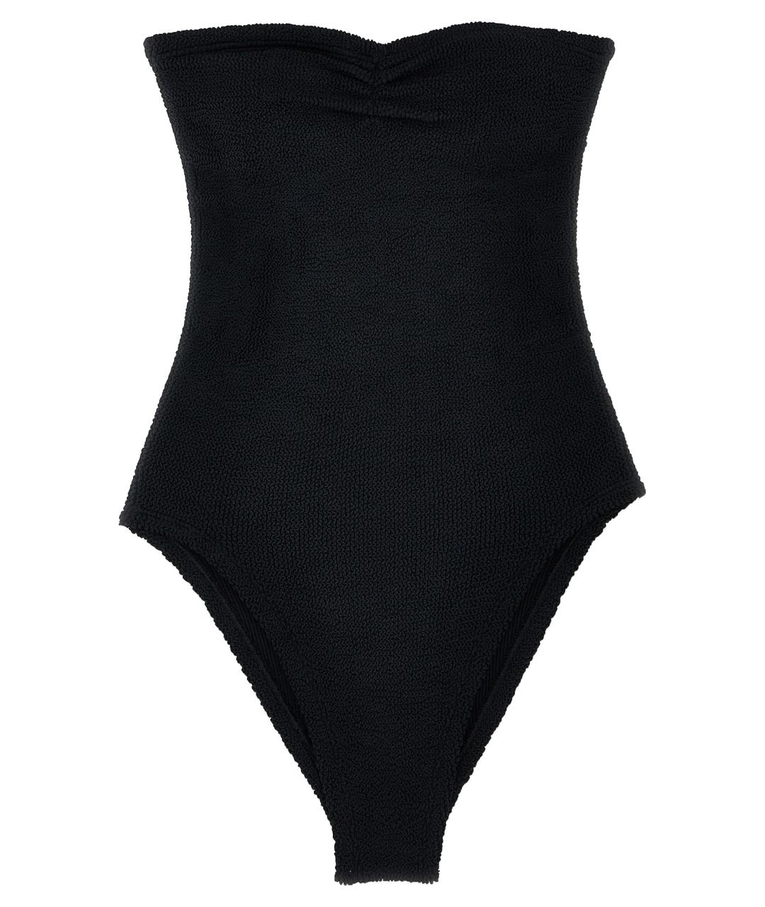 HUNZA G Черный полиамидовый купальник, фото 1