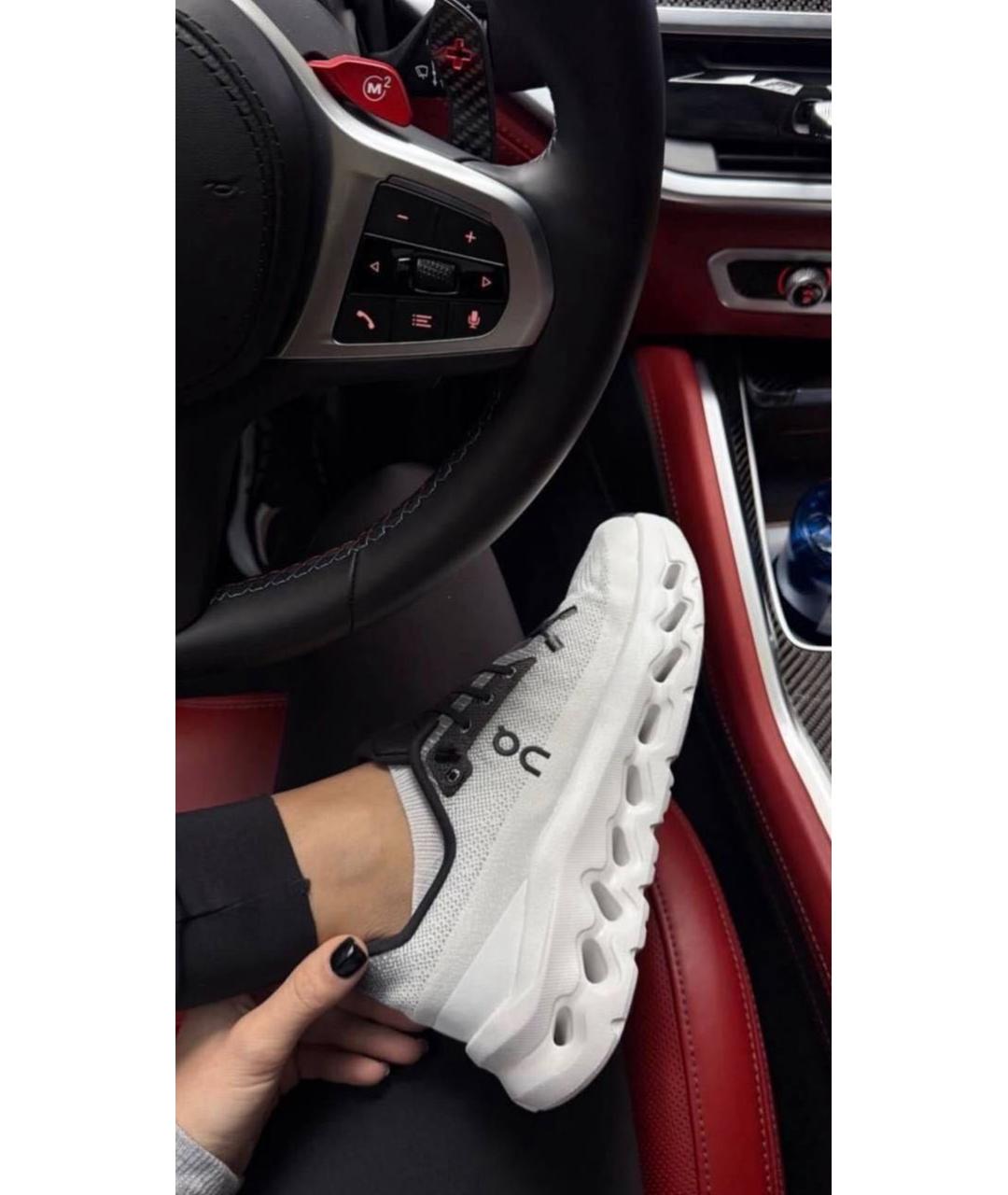 ON Белые текстильные кроссовки, фото 4