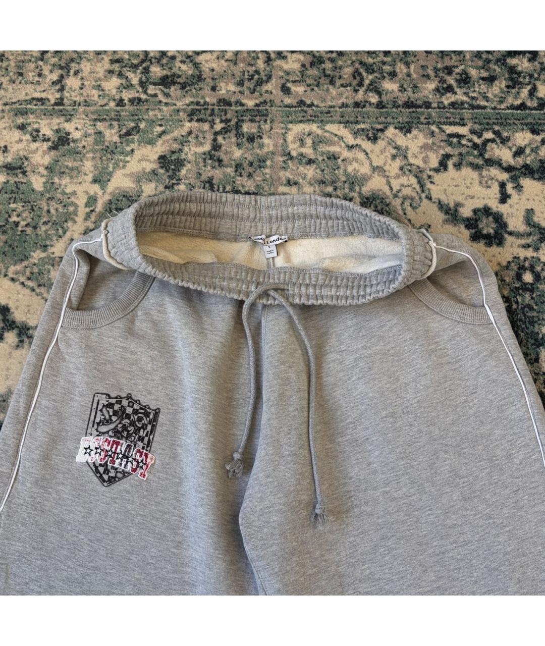 JADED LONDON Серые хлопковые повседневные брюки, фото 6