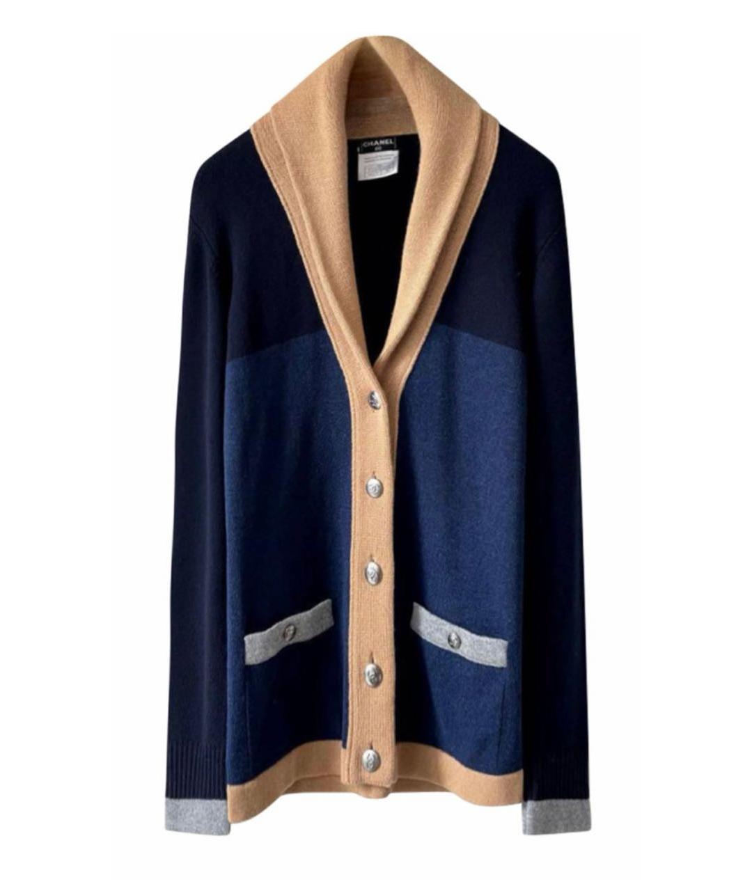 CHANEL Темно-синий кашемировый кардиган, фото 9