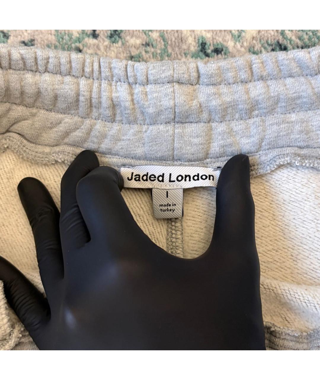 JADED LONDON Серые хлопковые повседневные брюки, фото 8