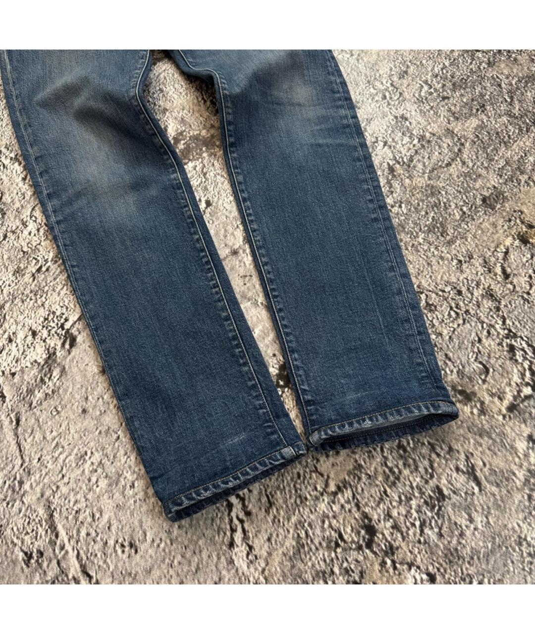 DOLCE&GABBANA Синие хлопко-эластановые джинсы скинни, фото 5