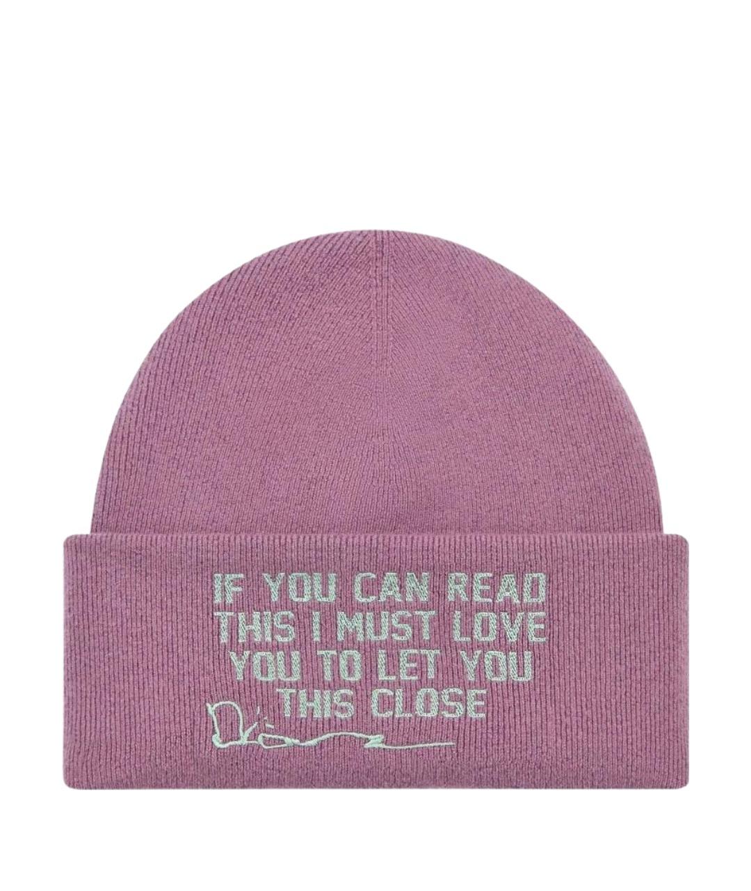 CHRISTIAN DIOR Фиолетовая шапка, фото 1