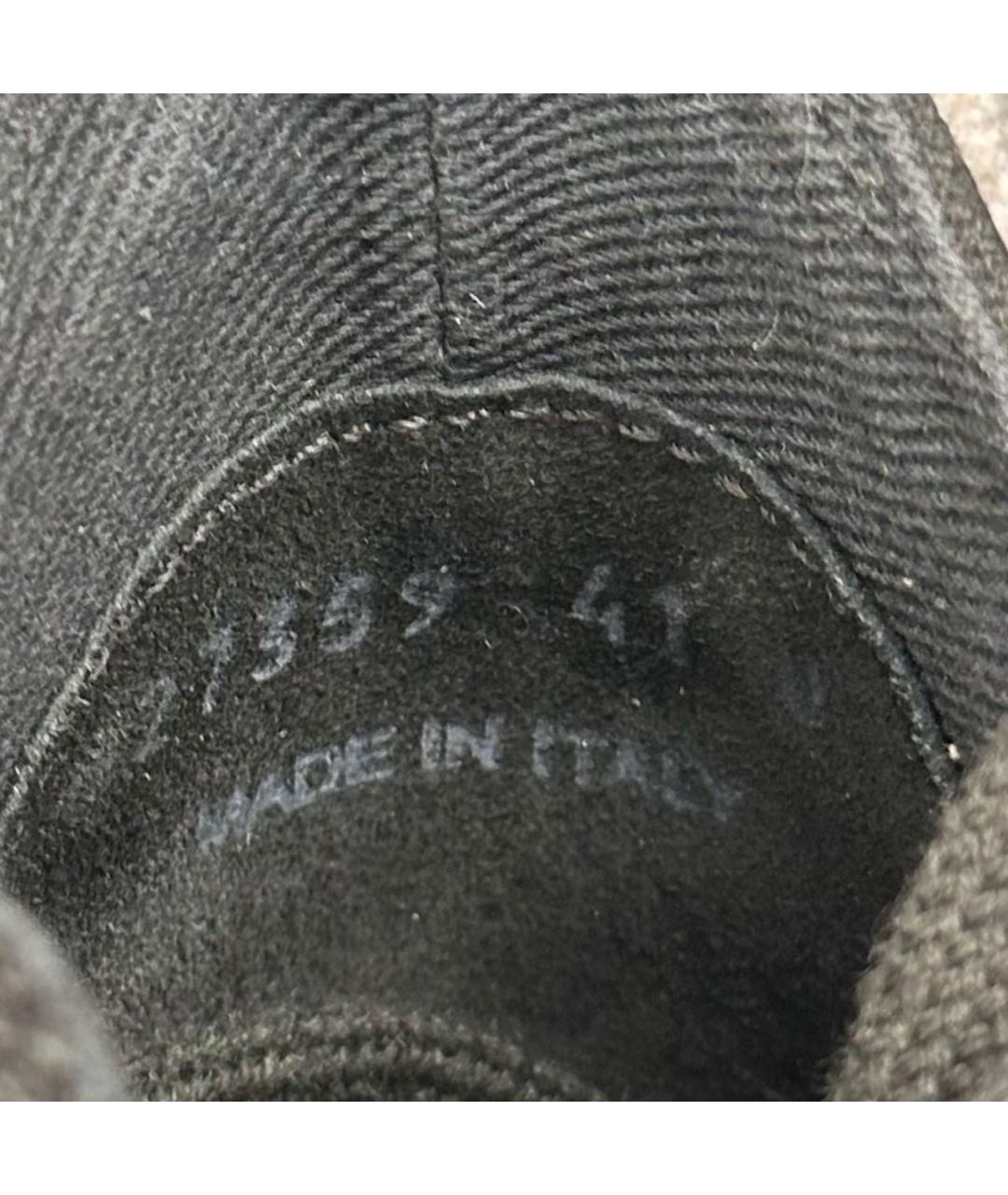 RICK OWENS DRKSHDW Черные текстильные низкие кроссовки / кеды, фото 8