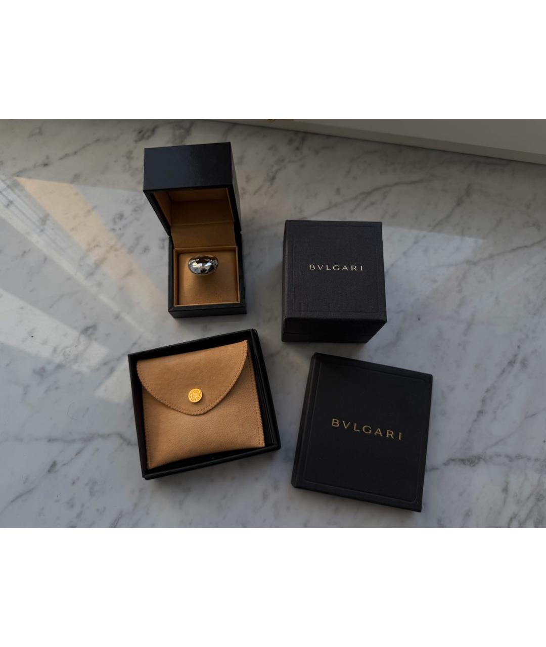 BVLGARI Белое кольцо из белого золота, фото 6