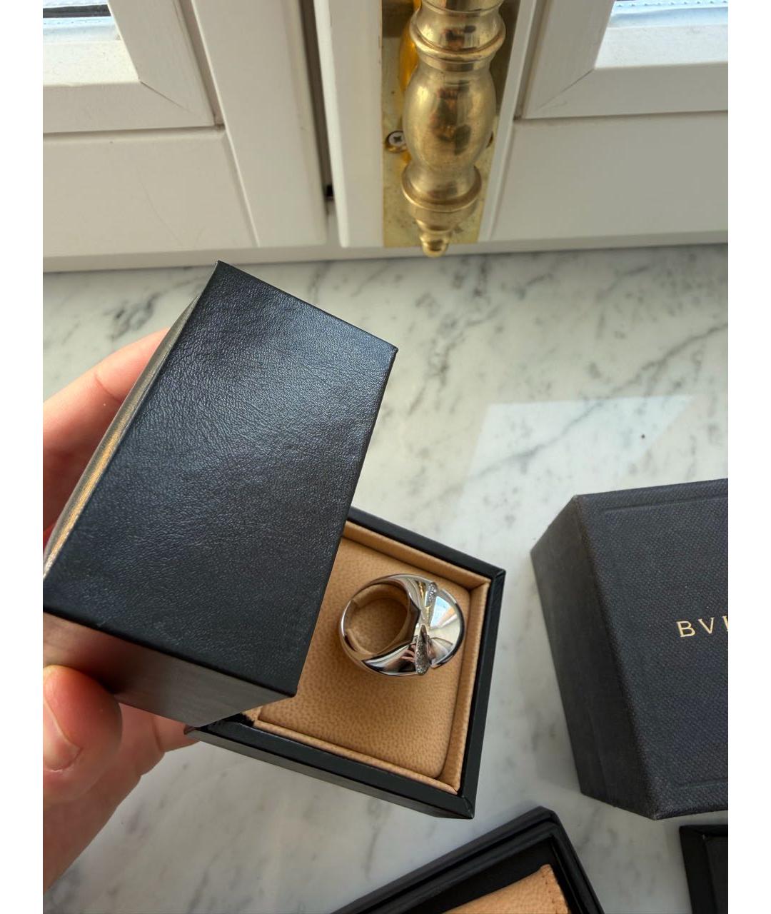 BVLGARI Белое кольцо из белого золота, фото 3