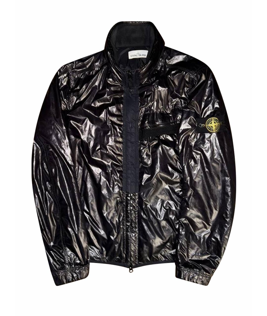 STONE ISLAND Черная хлопковая куртка, фото 1