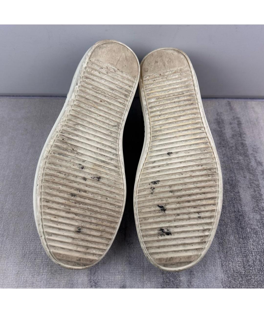 RICK OWENS DRKSHDW Черные замшевые низкие кроссовки / кеды, фото 6