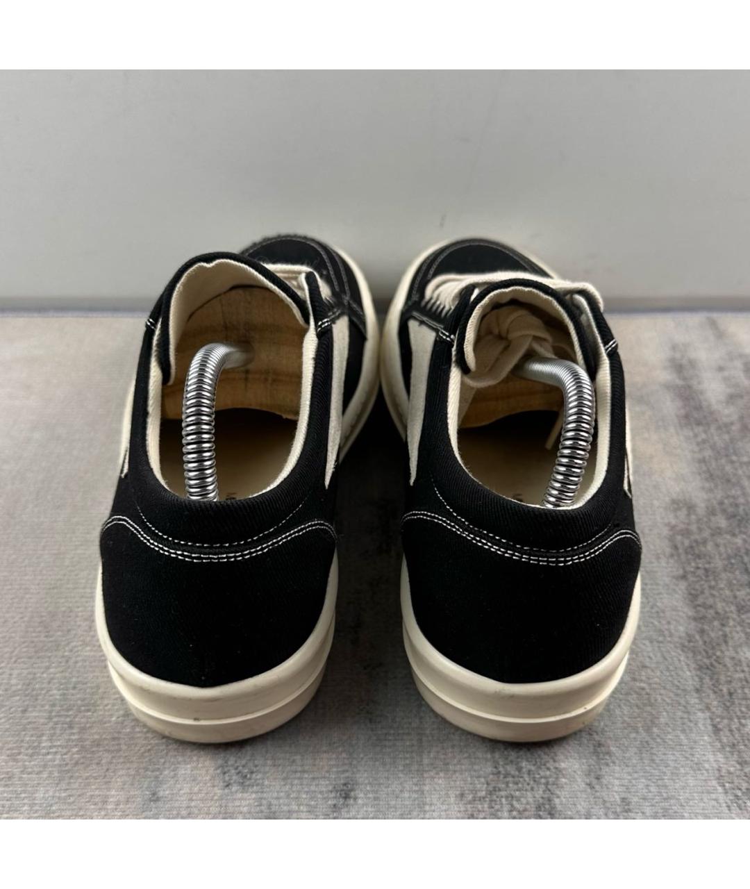 RICK OWENS DRKSHDW Черные замшевые низкие кроссовки / кеды, фото 5