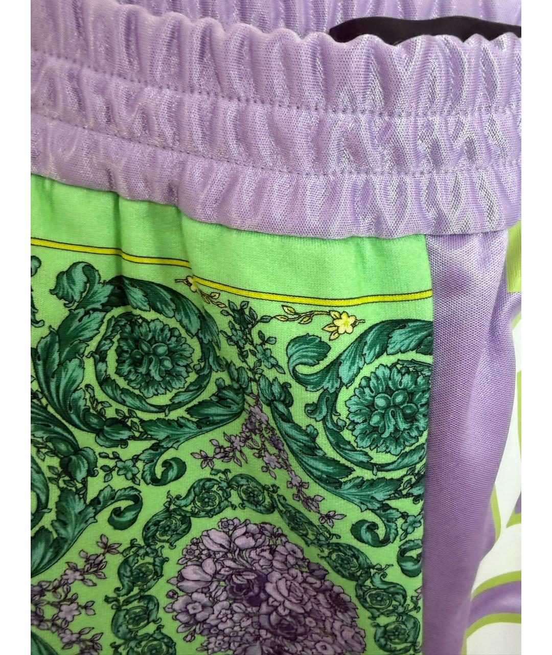 VERSACE Мульти хлопковые спортивные брюки и шорты, фото 4