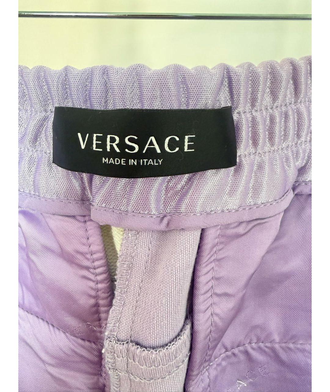VERSACE Мульти хлопковые спортивные брюки и шорты, фото 3