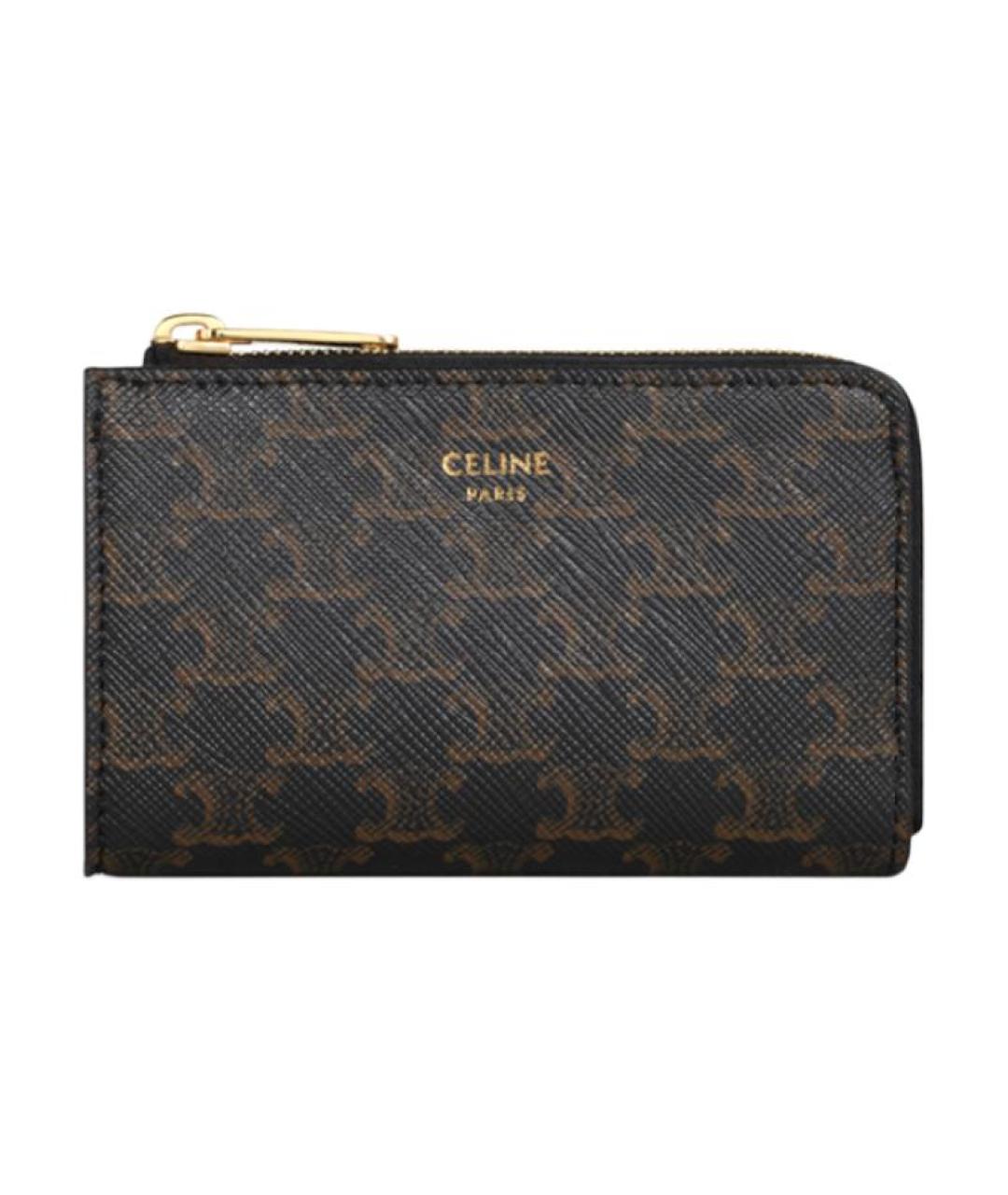 CELINE Коричневый кошелек, фото 1