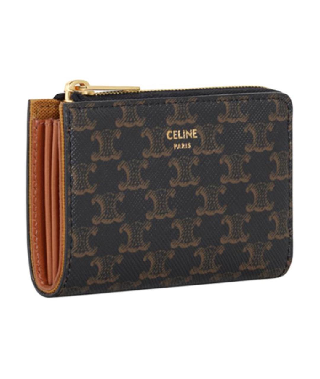 CELINE Коричневый кошелек, фото 2