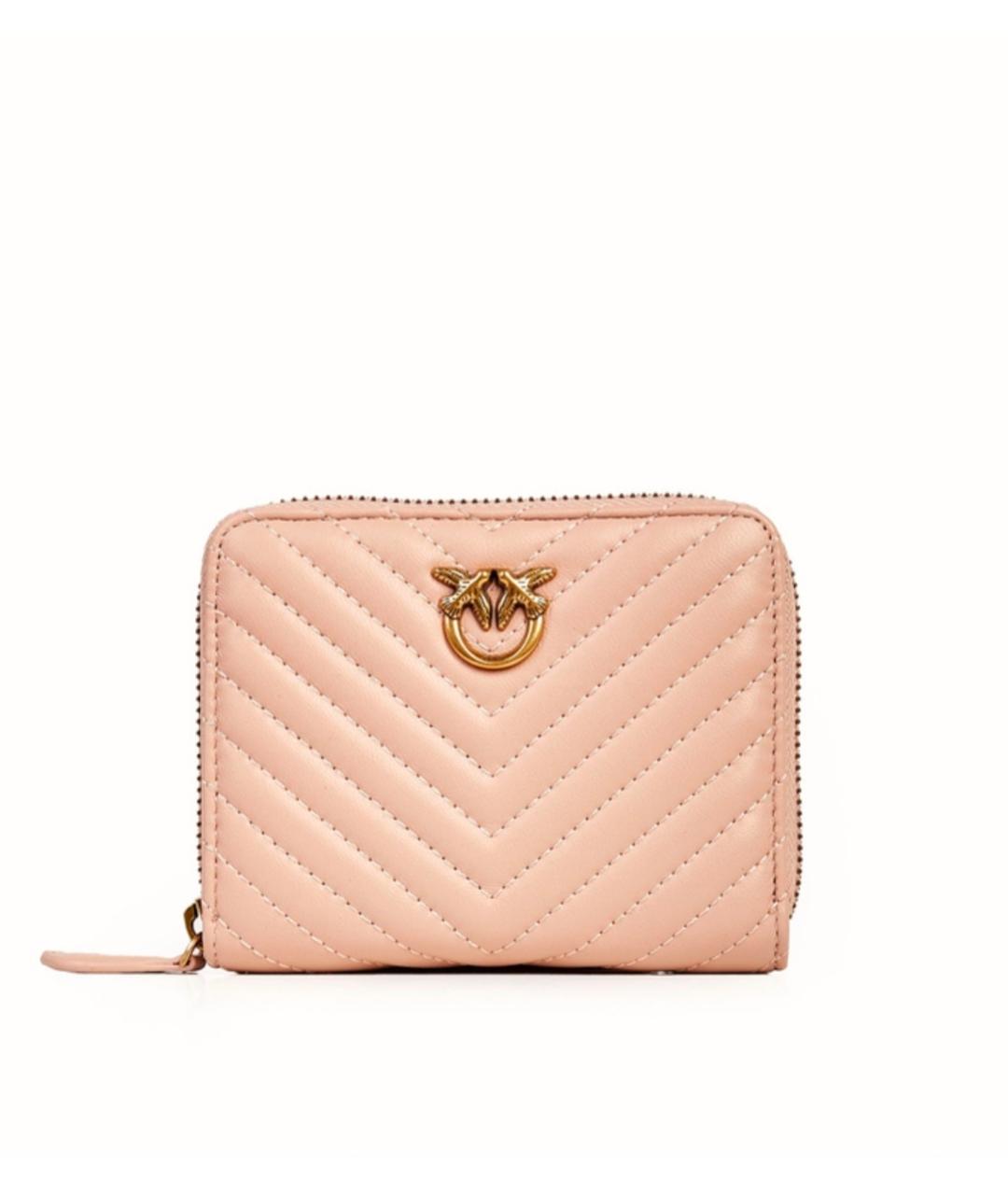 PINKO Розовый кожаный кошелек, фото 9