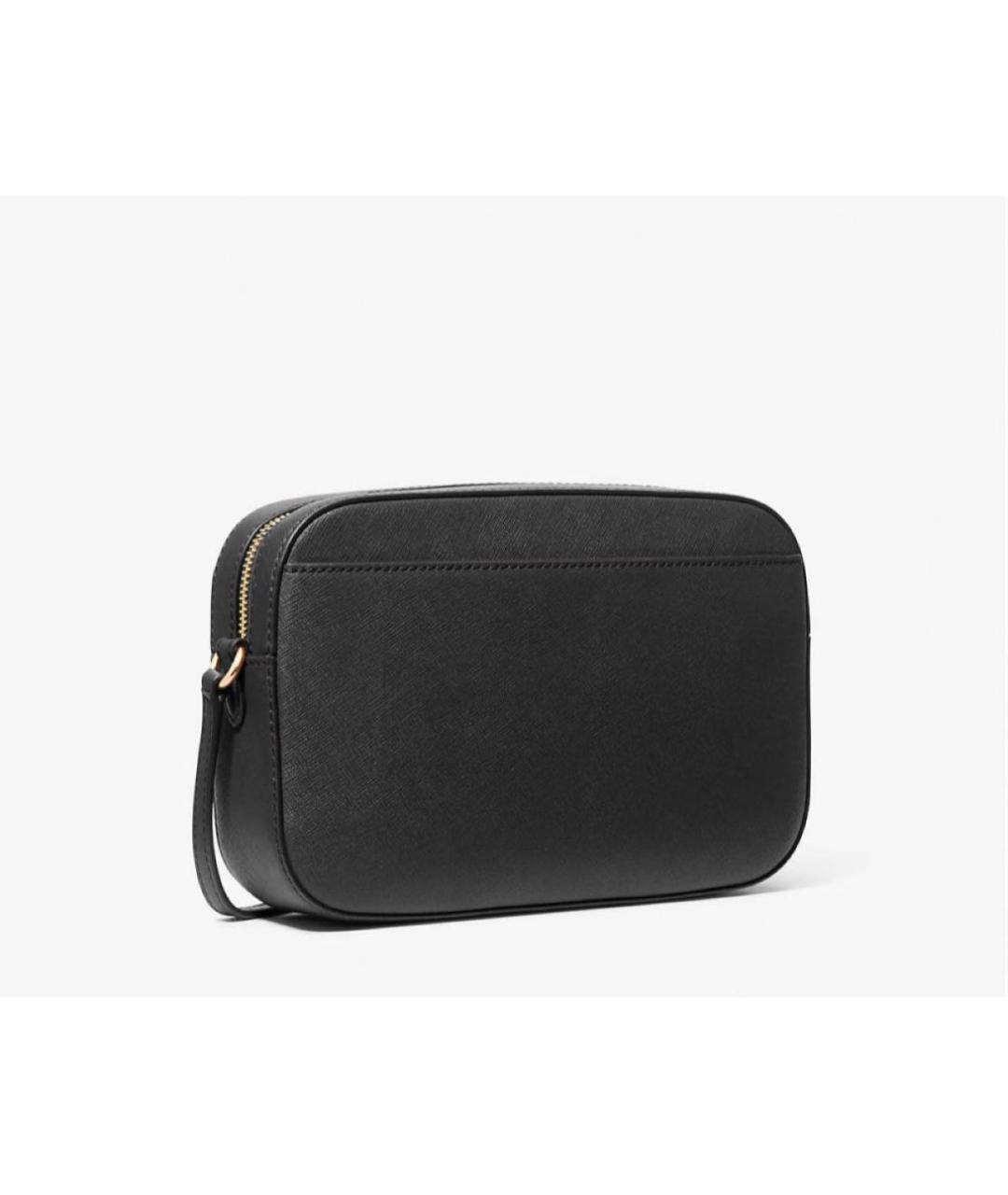 MICHAEL KORS Черная кожаная сумка через плечо, фото 3