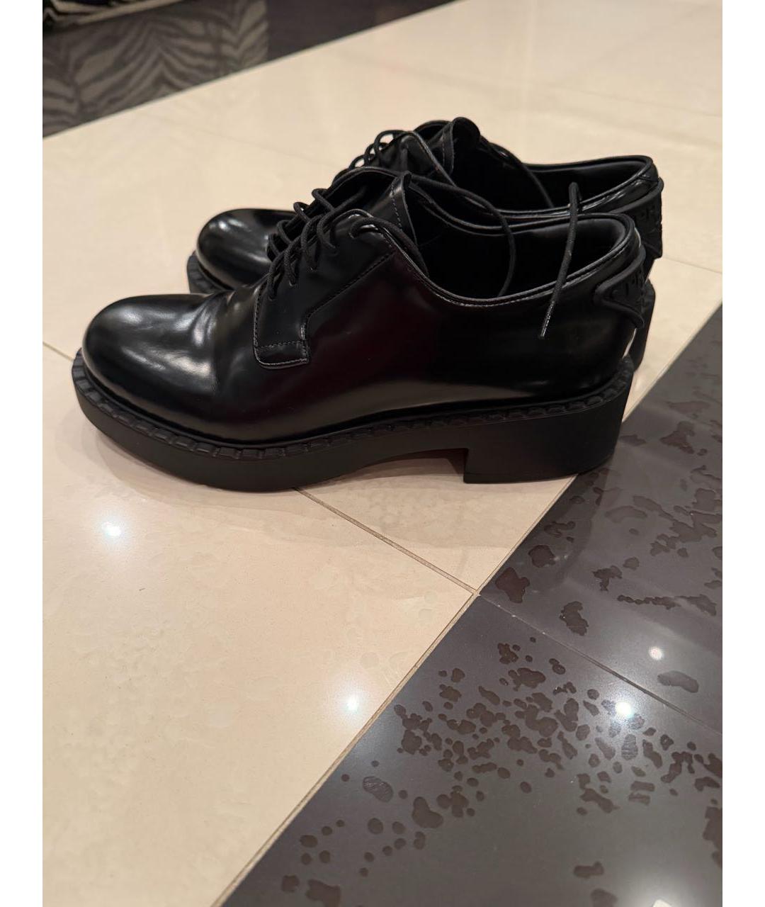 PRADA Черные кожаные лоферы, фото 7