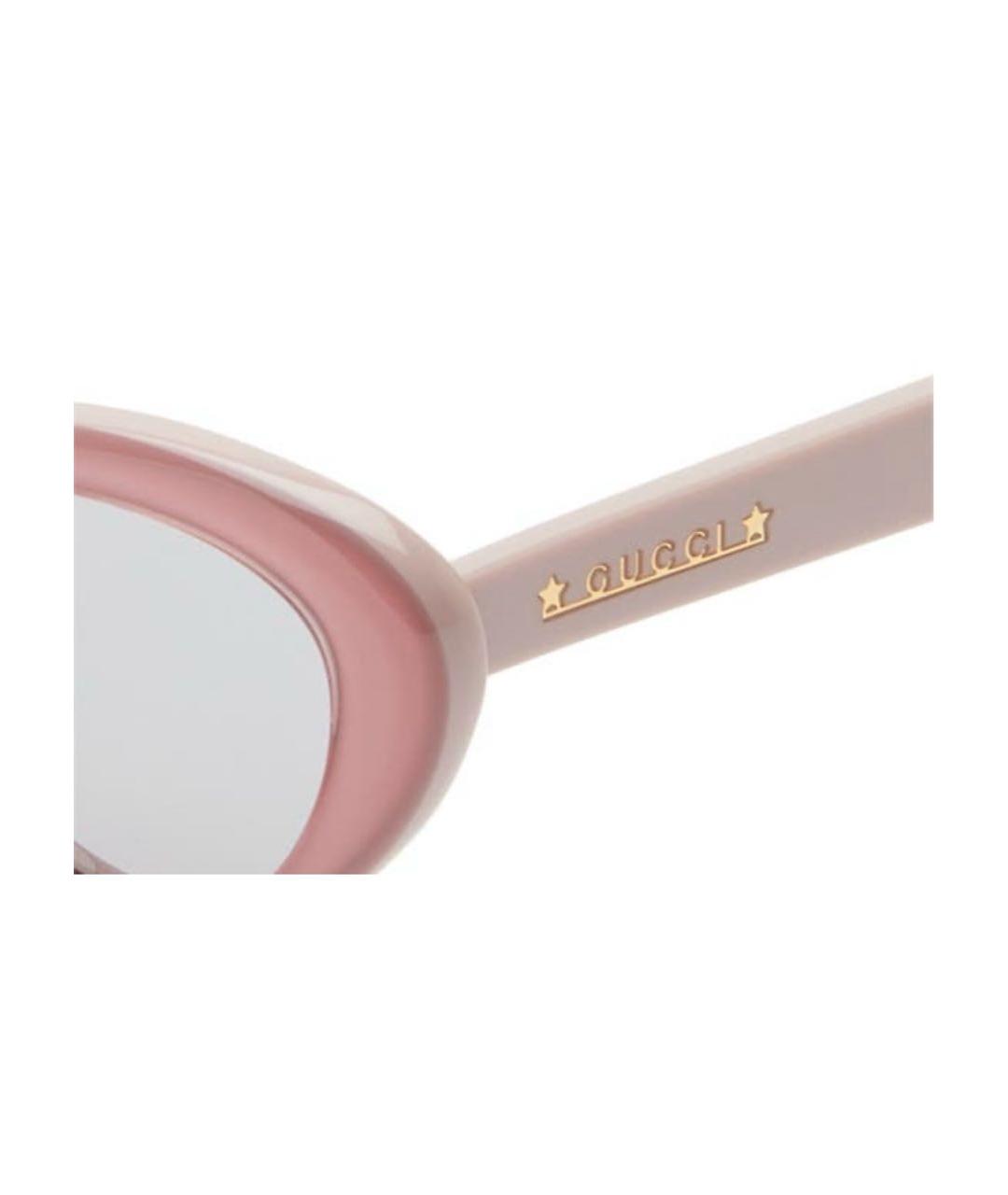 GUCCI Розовые пластиковые солнцезащитные очки, фото 6