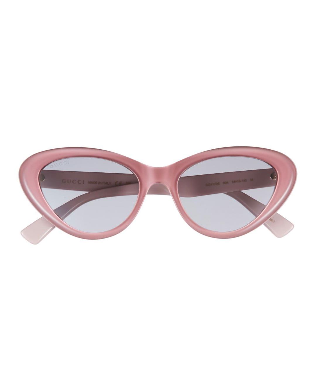 GUCCI Розовые пластиковые солнцезащитные очки, фото 1