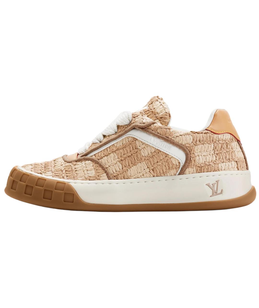 LOUIS VUITTON Коричневые низкие кроссовки / кеды, фото 2