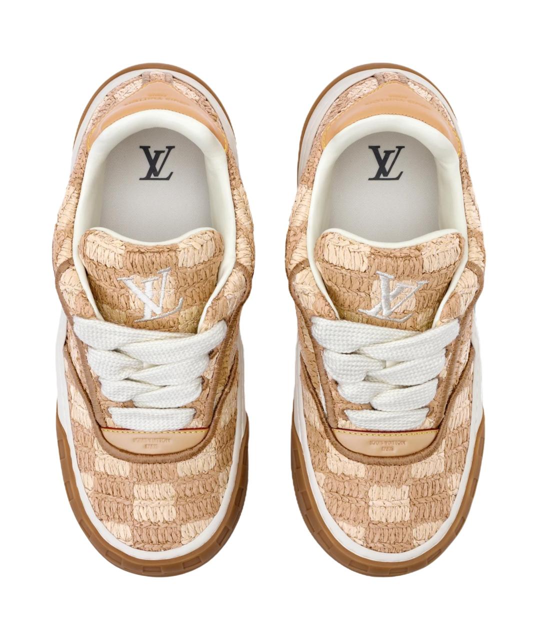 LOUIS VUITTON Коричневые низкие кроссовки / кеды, фото 4