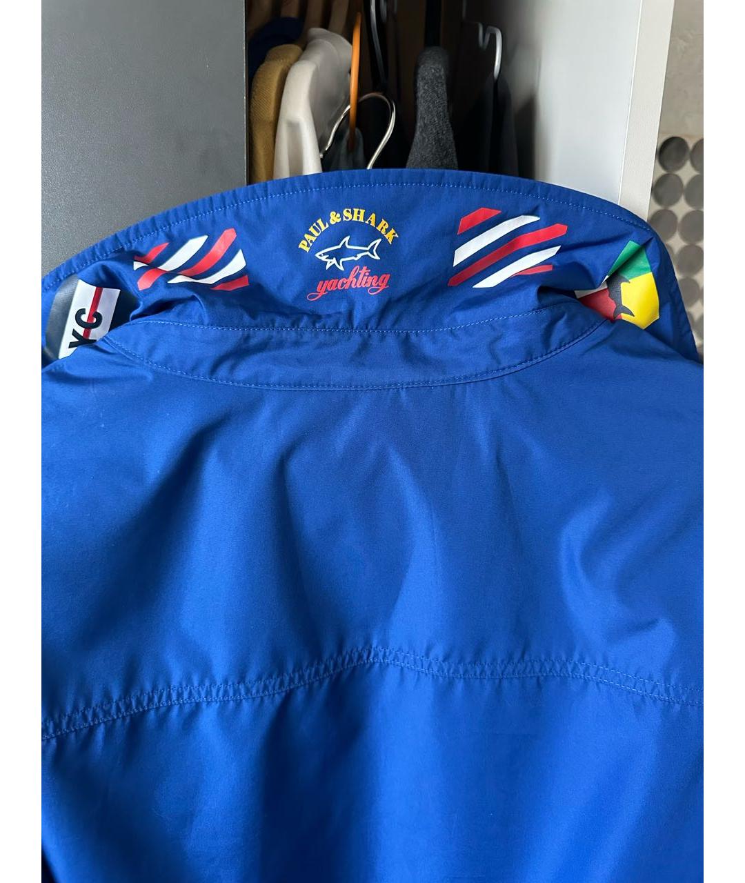 PAUL & SHARK Синяя полиэстеровая куртка, фото 4