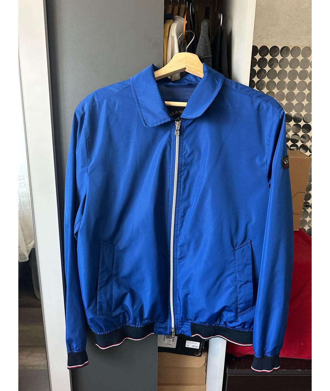 PAUL & SHARK Синяя полиэстеровая куртка, фото 5