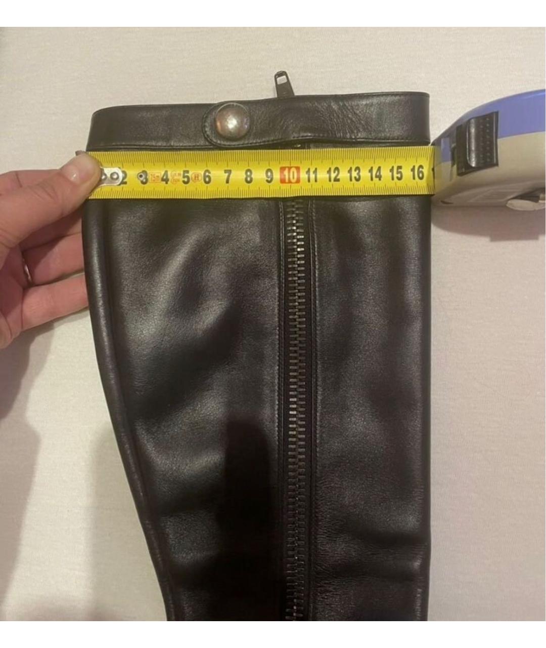 MARC JACOBS Черные кожаные сапоги, фото 8