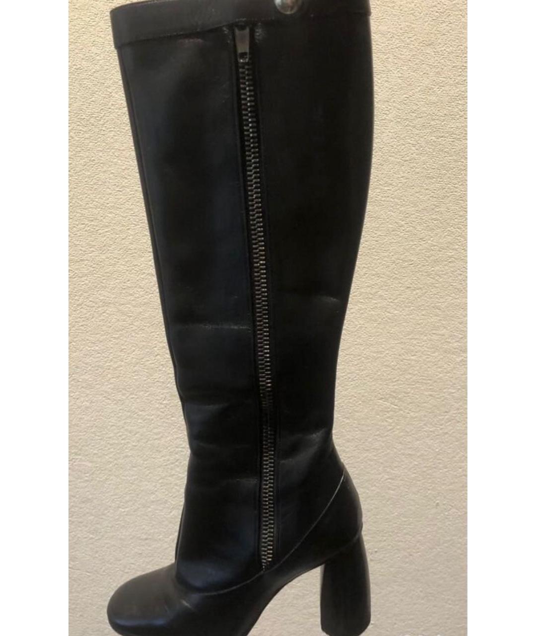 MARC JACOBS Черные кожаные сапоги, фото 3