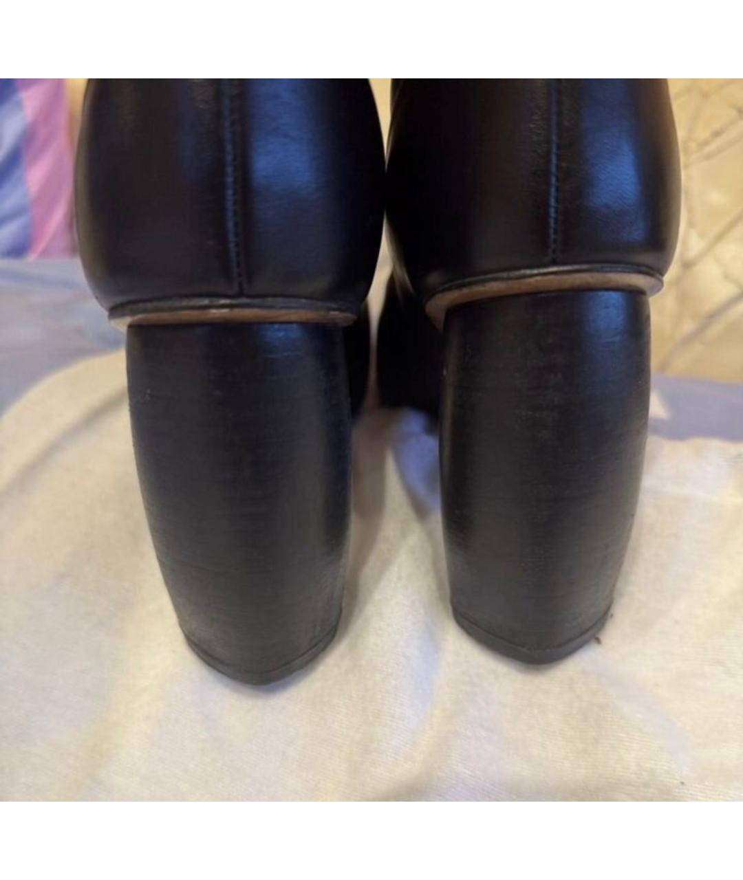 MARC JACOBS Черные кожаные сапоги, фото 4