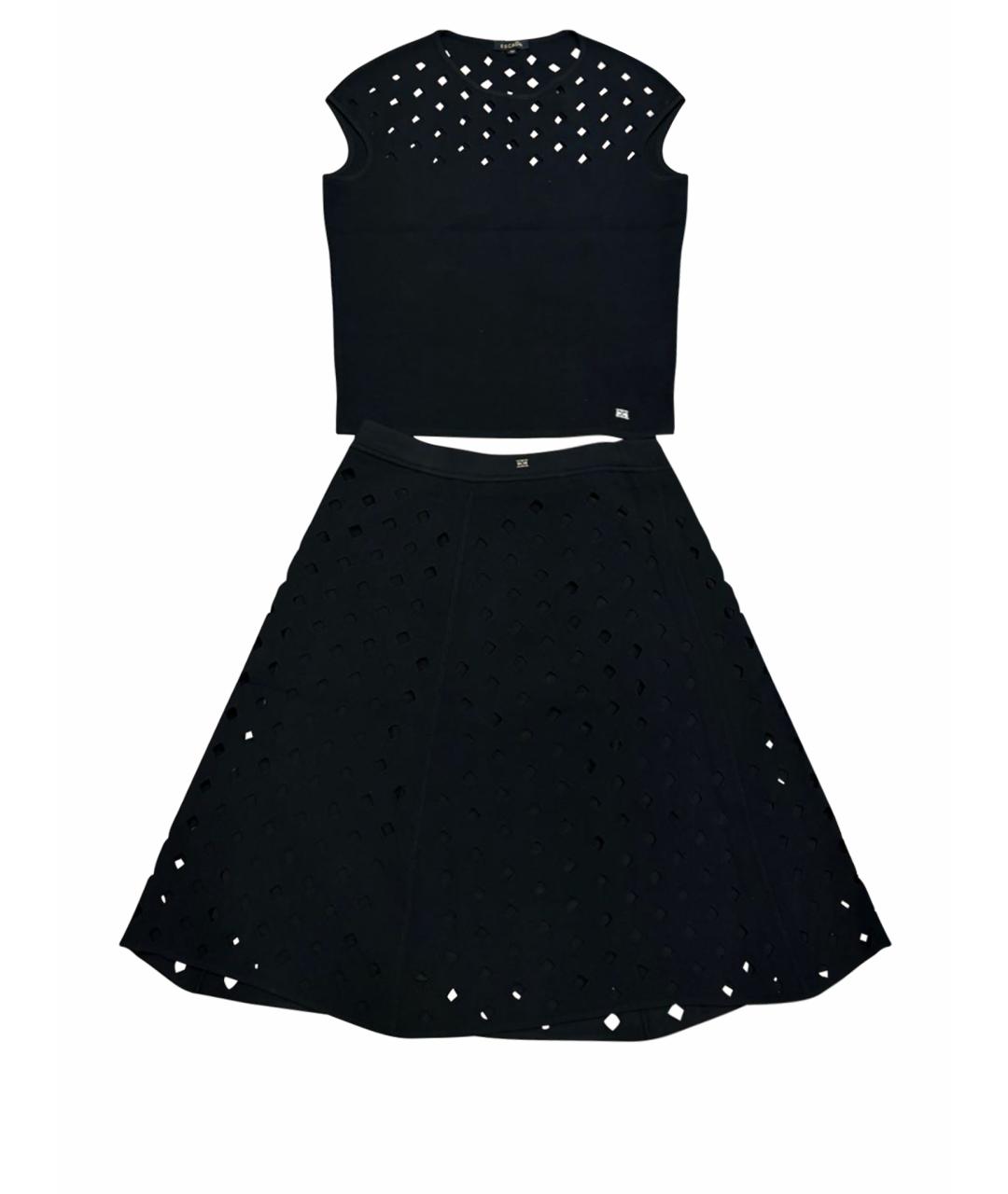 ESCADA Черный костюм с юбками, фото 1